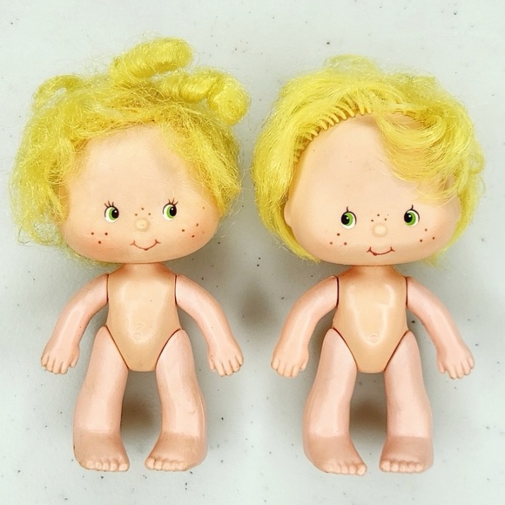 Vintage Strawberry Shortcake Lem And Ada Dolls